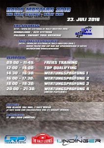 Rally Masters 2016 Flyer