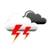 Gewitter mit leichtem Regen